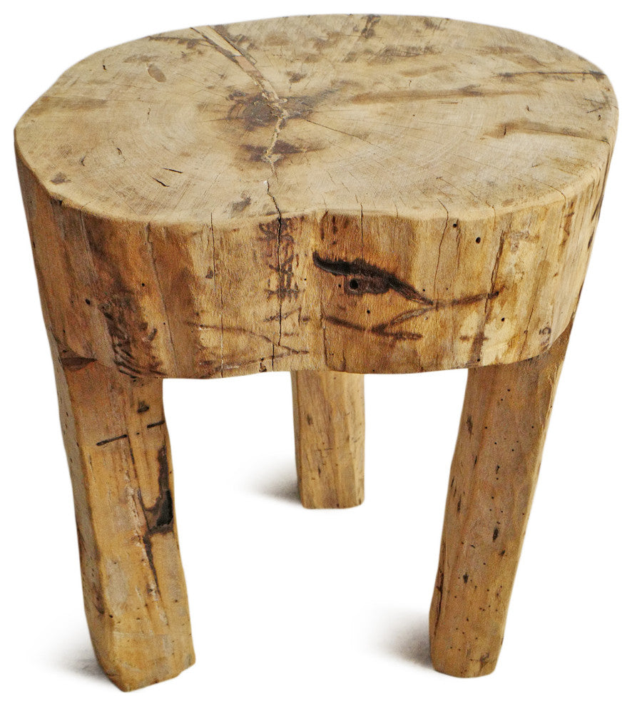 Rustic Naga Three Leg Wood Table 6
