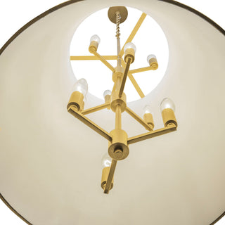 Varaluz 364F09 Coco 9 Light 20"W Pendant - Matte Black / French Gold