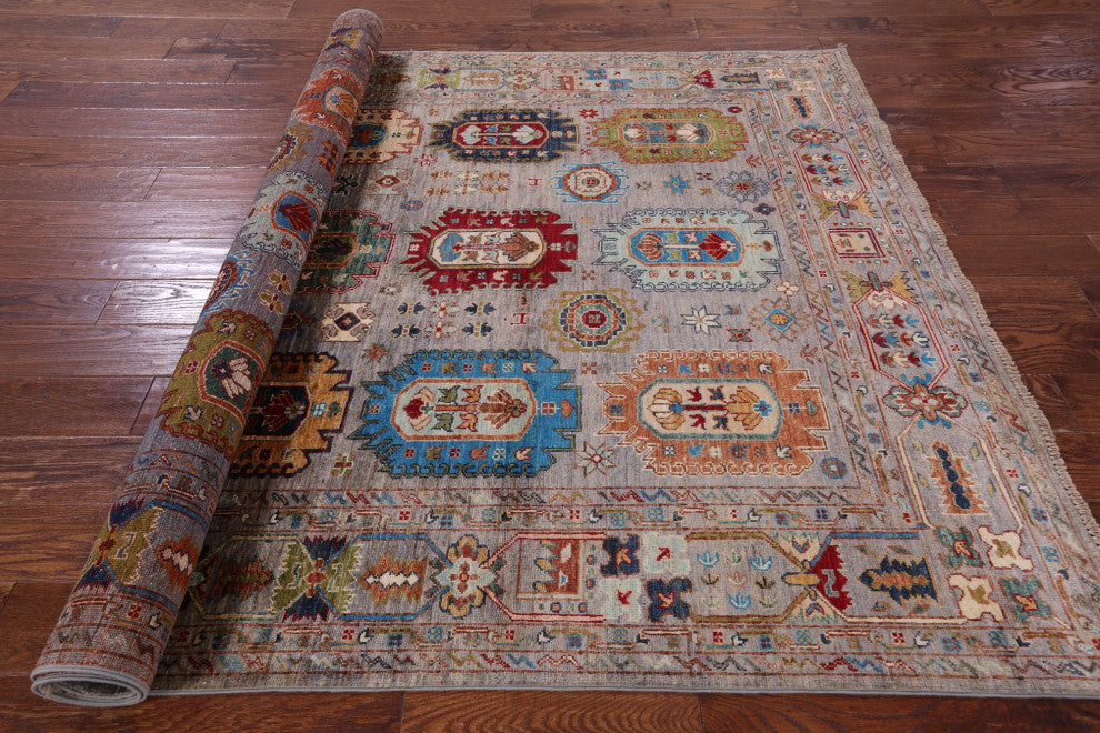 Fine Turkmen Ersari Hand Knotted Rug 5' 8" X 8' 2" - Q12472