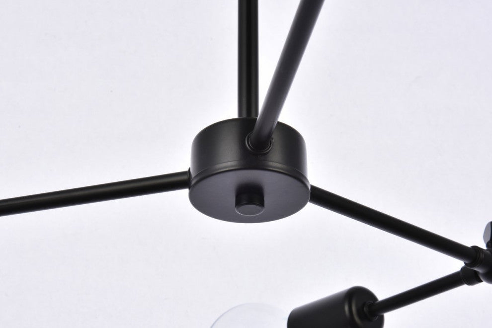 Florence 3-Light Black Pendant