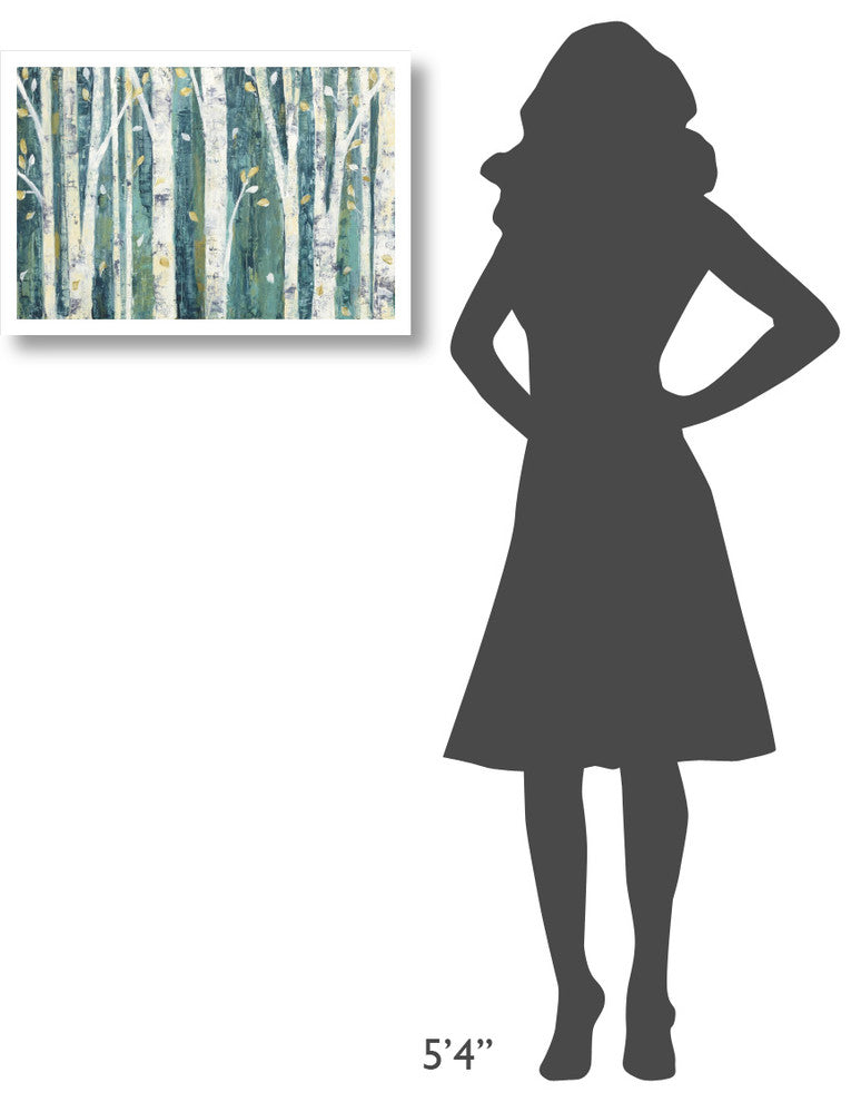 "Birches in Spring" Digital Paper Print by Julia Purinton, 26"x18"