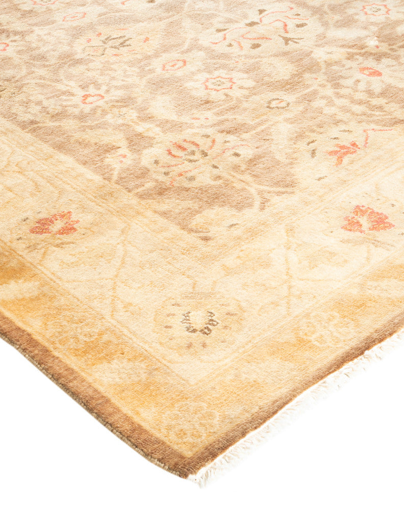 Mogul, One-of-a-Kind Hand-Knotted Area Rug Brown, 4' 4 x 7' 7