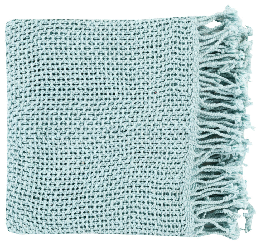 Tibey TBE-5000 50"x70" Throw Blanket, Pale Blue