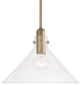 Capital Lighting 345811 Greer 14"W Pendant - Aged Brass