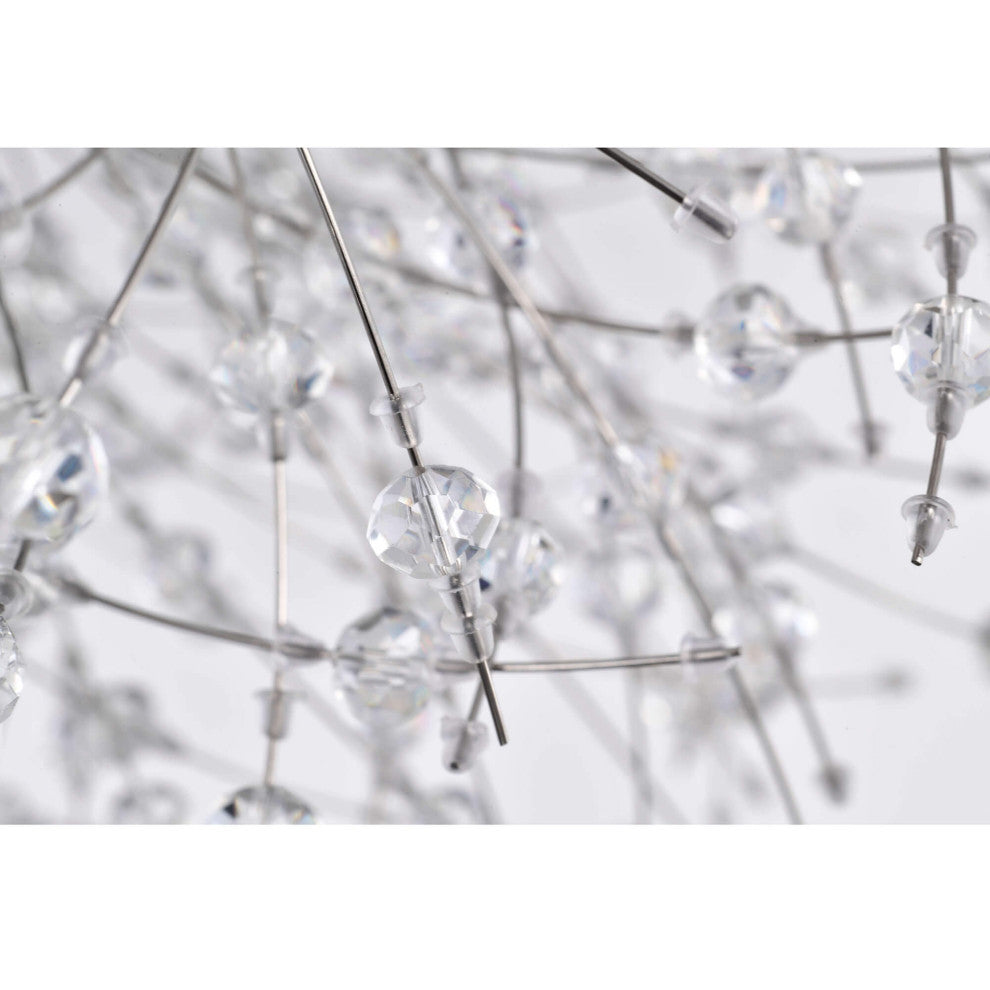 Silvia 8-Light Chrome Firework Chandelier