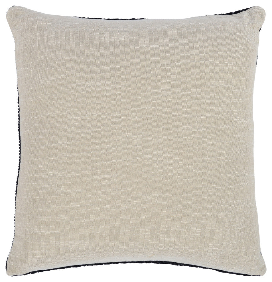 Marcie Knitted 22" Throw Pillow by Kosas Home, Black