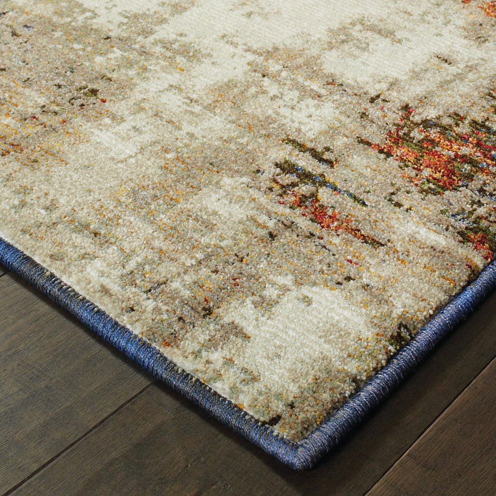 Elements Patina Ivory/Multi Area Rug, 2'3"x8'