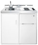 Summit C39EL 39"W All-In-One Kitchenette - White / Stainless Steel