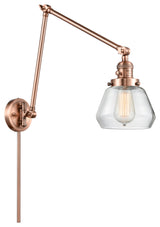 Fulton Swing Arm With Switch, Antique Copper, Clear, Clear