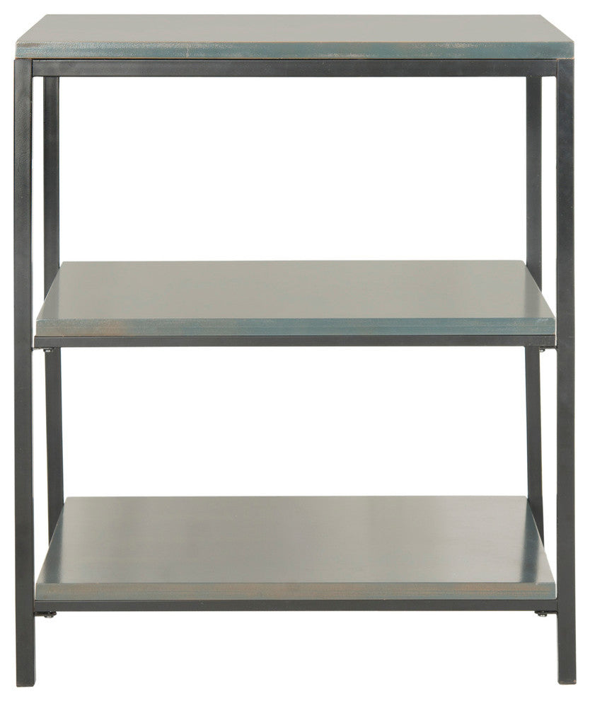 Safavieh Zeke Shelf Unit, Steel Teal