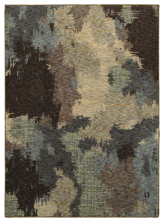 Oriental Weavers Evolution Blue/ Brown Abstract Indoor Area Rug 2'3"X8'