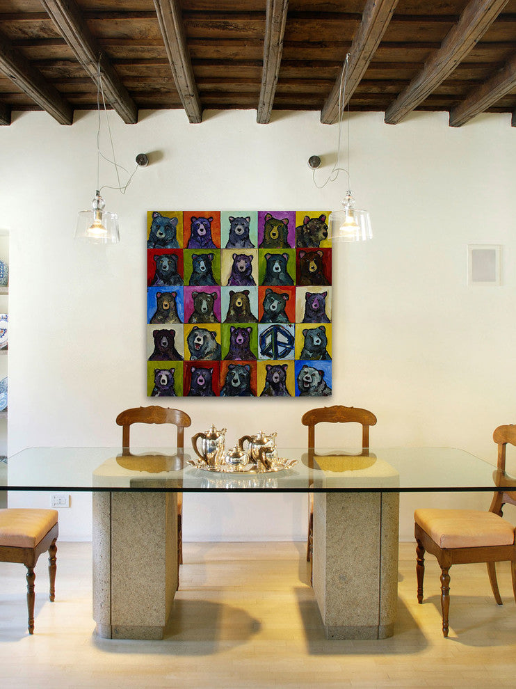 "Da Bears" Painting Print on Canvas by Tori Campisi