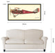 Antique Biplane Dimensional Collage Framed Wall Art Under Glass by Alex Zeng