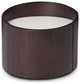 21" Round Modern Brown Oak Finish End Table