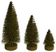 Vickerman Ls190390 3"-5"-7" Green Oval Pine Artificial Christmas Tree, Set of 3