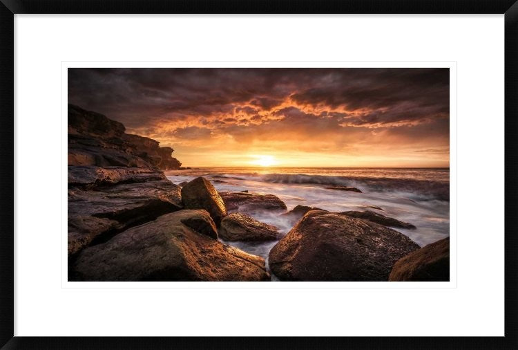 "Cape Solander" Framed Digital Print by Grant Galbraith, 30"x20"