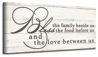 Blessing Wrapped Canvas Kitchen Wall Art, 12"x24"