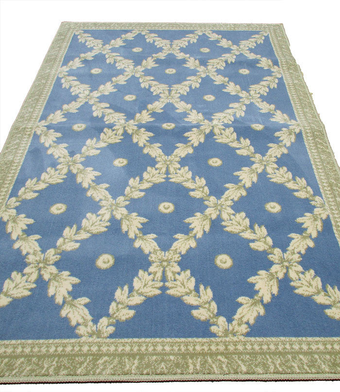 Serge LeSage Accent Rugs, "Bleu Fume"  Collection, Amandine