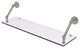 Prestige Skyline 30" Floating Glass Shelf, Satin Nickel