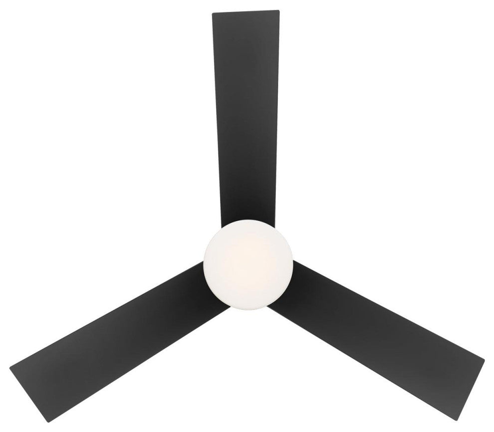 Axis 1 Light 44 in. Indoor Ceiling Fan, 2700K, Matte Black
