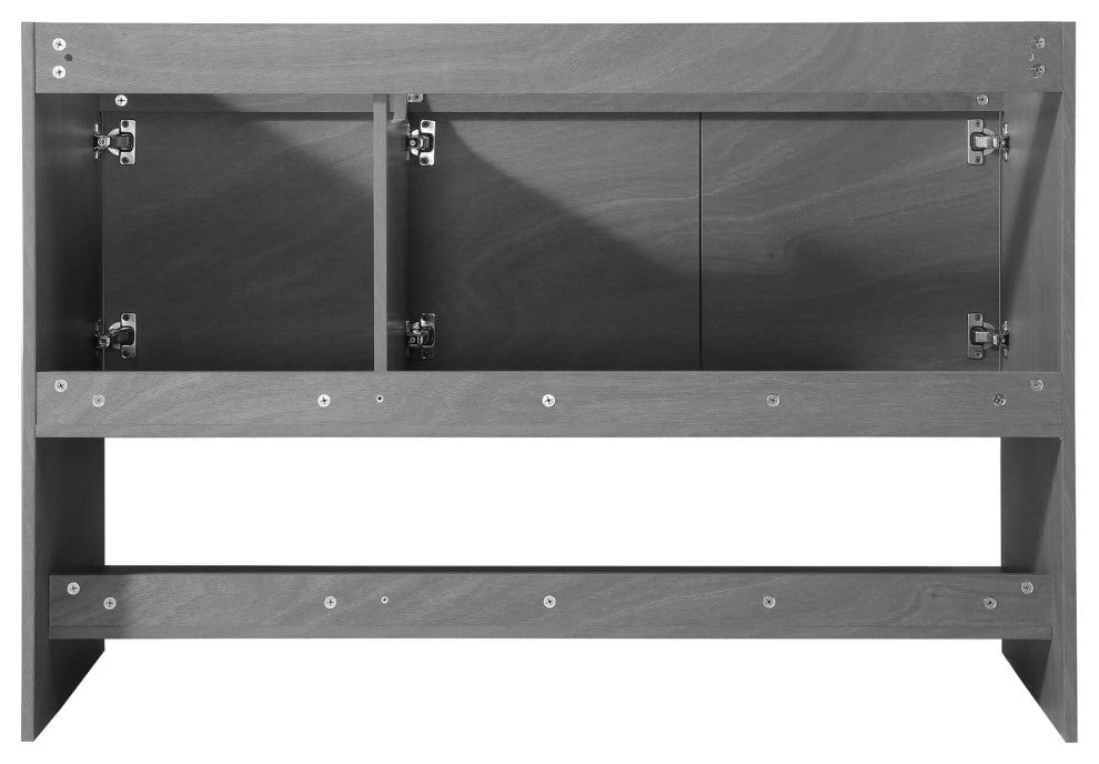 Phoenix Bath Vanity With Ceramic Sink - Full Assembly Required, Classic Grey, 48 Inch