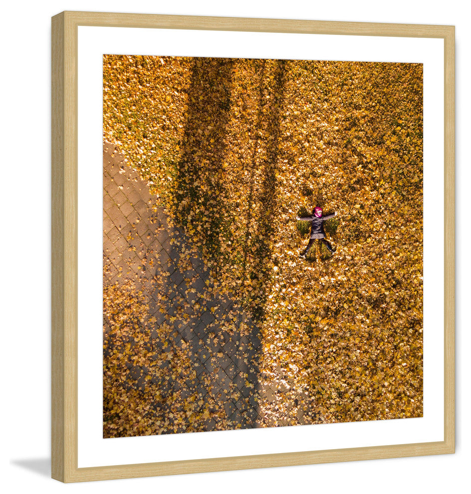 "Leaf Angel" Framed Print by Karolis Janulis