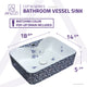 Cotta Series Ceramic Vessel Sink, Lavender