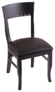 Holland Bar Stool, 3160 18 Chair, Black Finish, Allante Espresso Seat