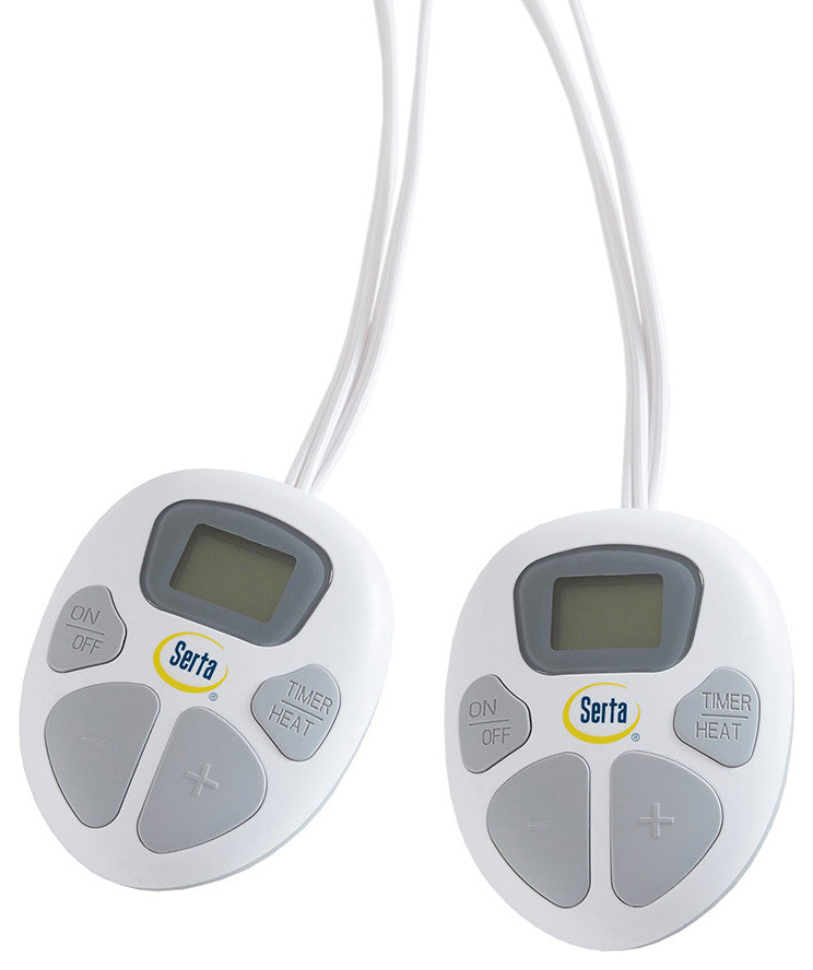 Serta Plush Heated Blanket, Light Blue