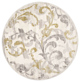 Safavieh Amherst Amt428E Outdoor Rug, Ivory/Light Gray, 2'3"x11'0" Runner