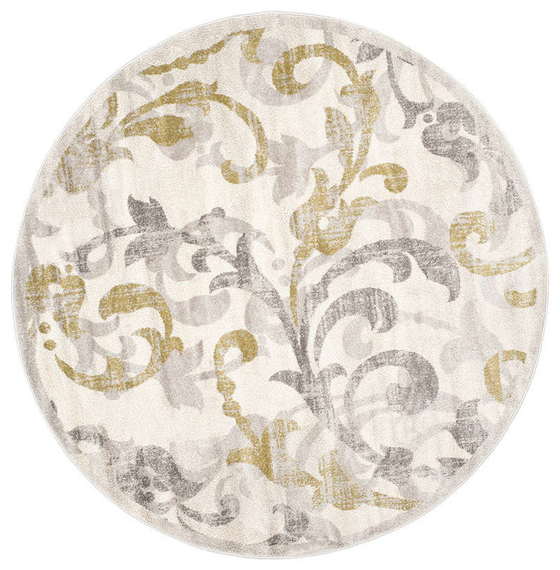 Safavieh Amherst Amt428E Outdoor Rug, Ivory/Light Gray, 2'3"x11'0" Runner