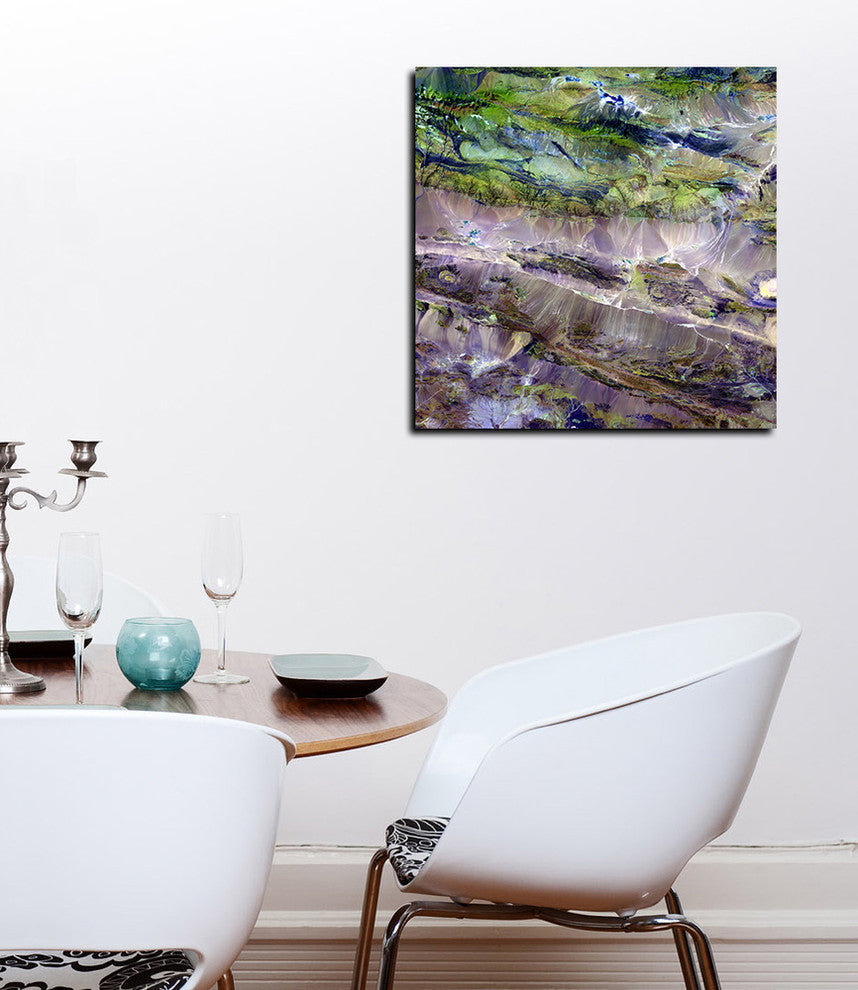 Epic Graffiti "Earth As Art: Edrengiyn Nuruu" Giclee Canvas Wall Art, 12"x12"
