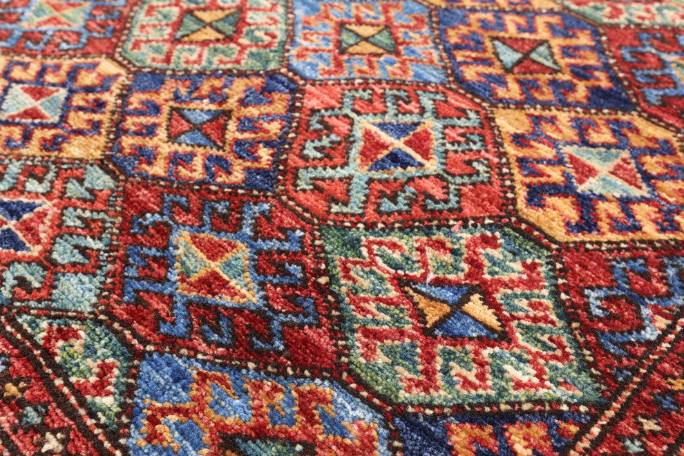 2' 7" X 6' 7" Runner Persian Gabbeh Shall Hand-Knotted Rug Q4984