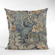 Plutus Blue Amazonian Damask Luxury Throw Pillow, 20"x36"