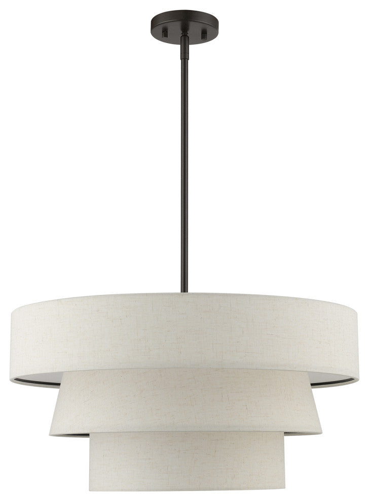 Chandler 4-Light English Bronze Pendant Chandelier