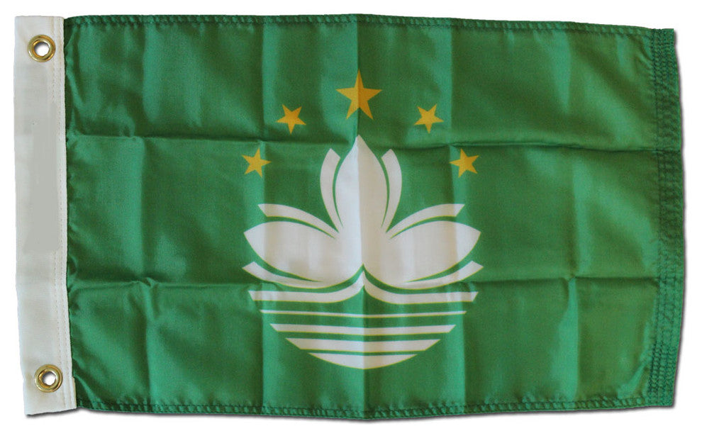 Macao, 12"x18" Nylon Flag