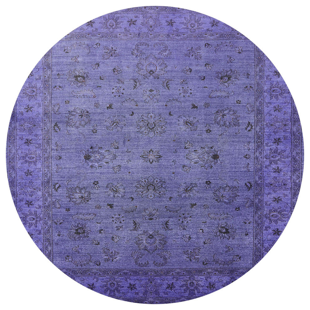 Ahgly Company Indoor Round Mid-Century Modern Area Rugs, 6' Round