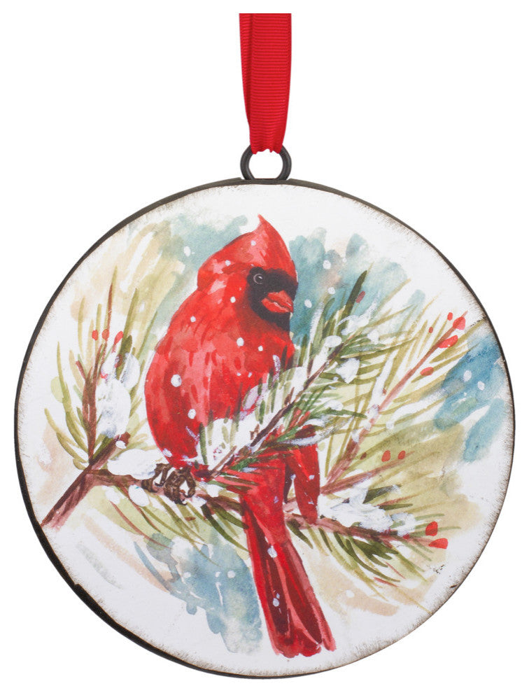 Cardinal and Pine Ornament, 12-Piece Set