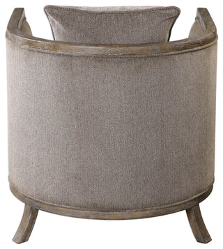 Uttermost Viaggio Gray Chenille Accent Chair