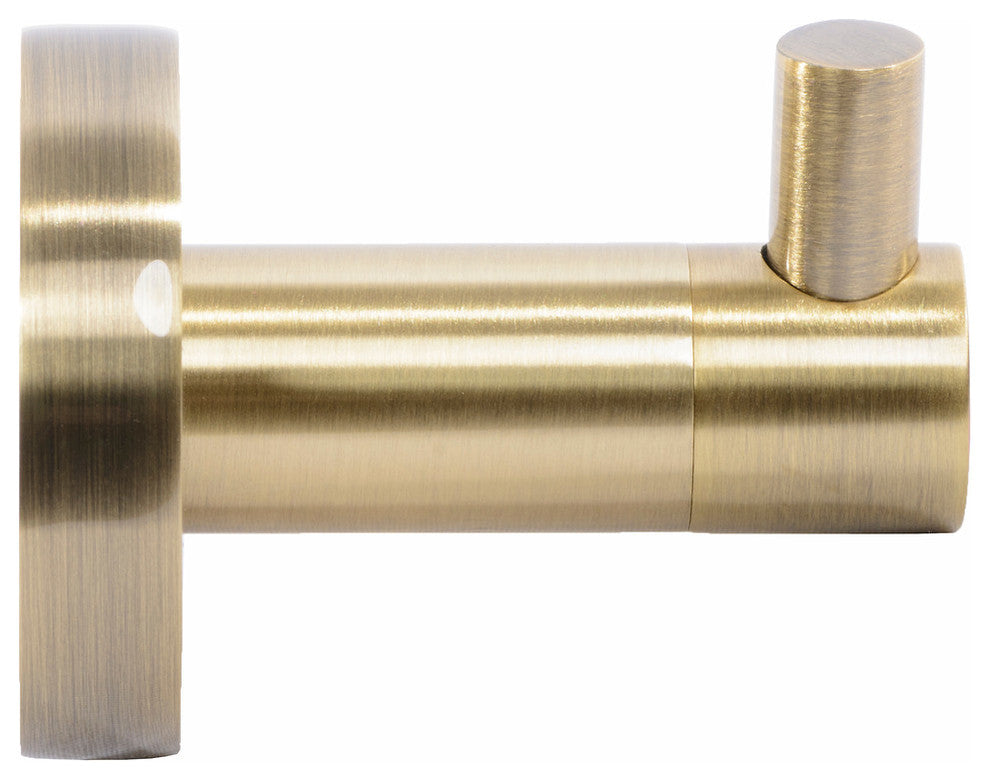 Venezia Series Single Robe Hook, Chrome, Bronze