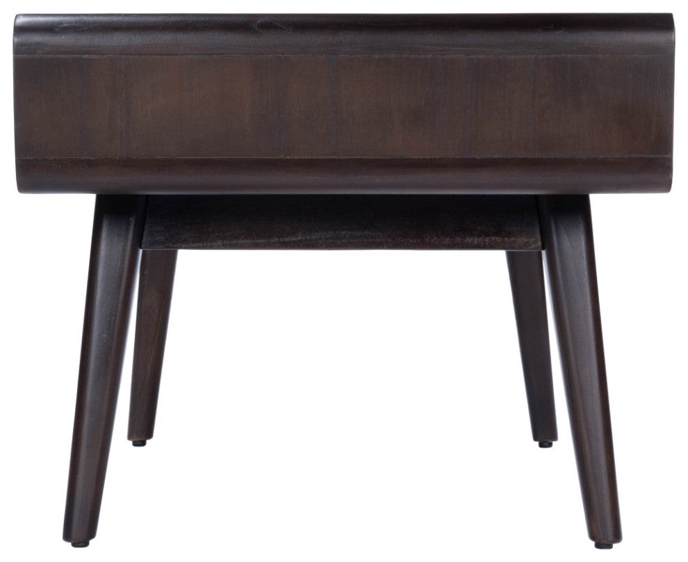 Dark Brown Storage Coffee Table