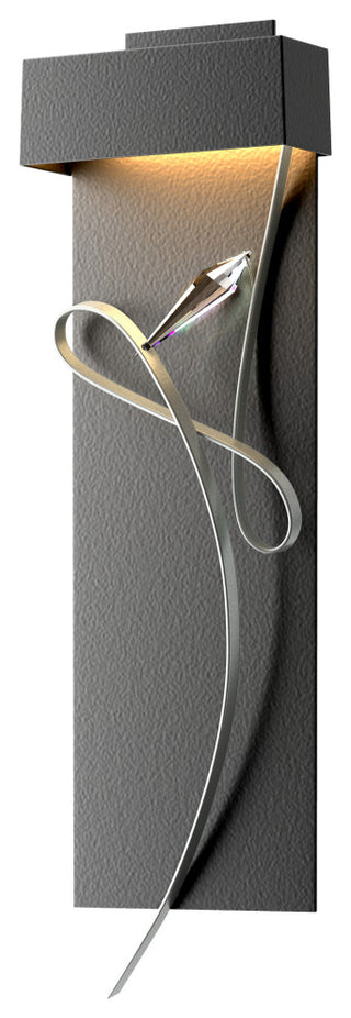 Rhapsody LED Sconce, Black With Vintage Platinum Accent