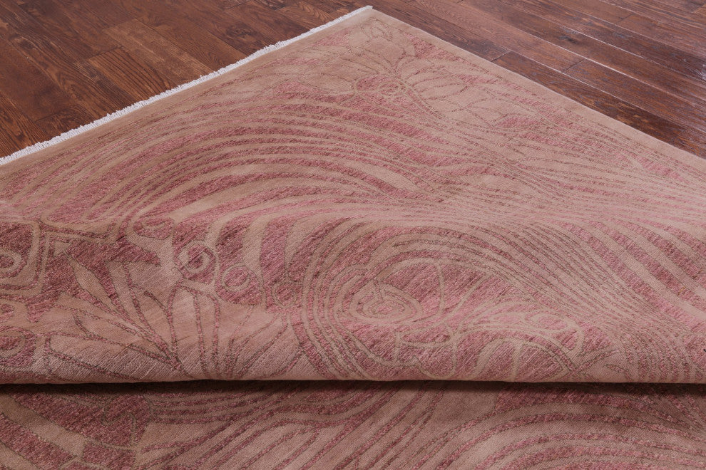 Hand-Knotted William Morris Wool Rug 9' 2" X 12' 3" Q5940