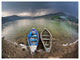 Two Boats near Pokhara Lake, Boat Canvas Art Print, 40"x30"