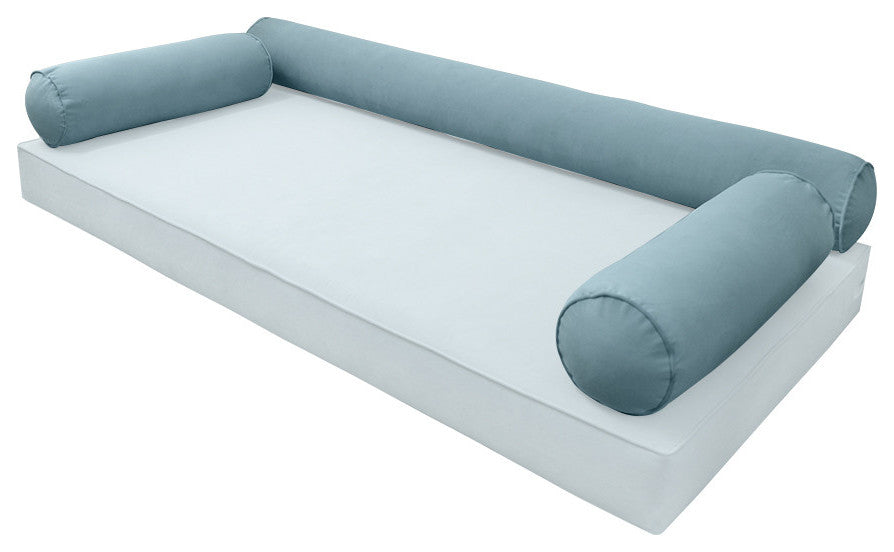 STYLE V6 TwinXL Velvet Pipe Trim Indoor Daybed Bolster Pillow |COVER ONLY| AD355