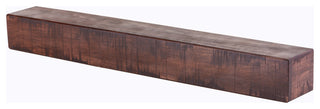Rustic Fireplace Mantel Shelf, Mahogany, 48"