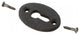 Renovators Supply Black Keyhole Escutcheon 1.75"Wrought Iron Keyhole Cover Plate