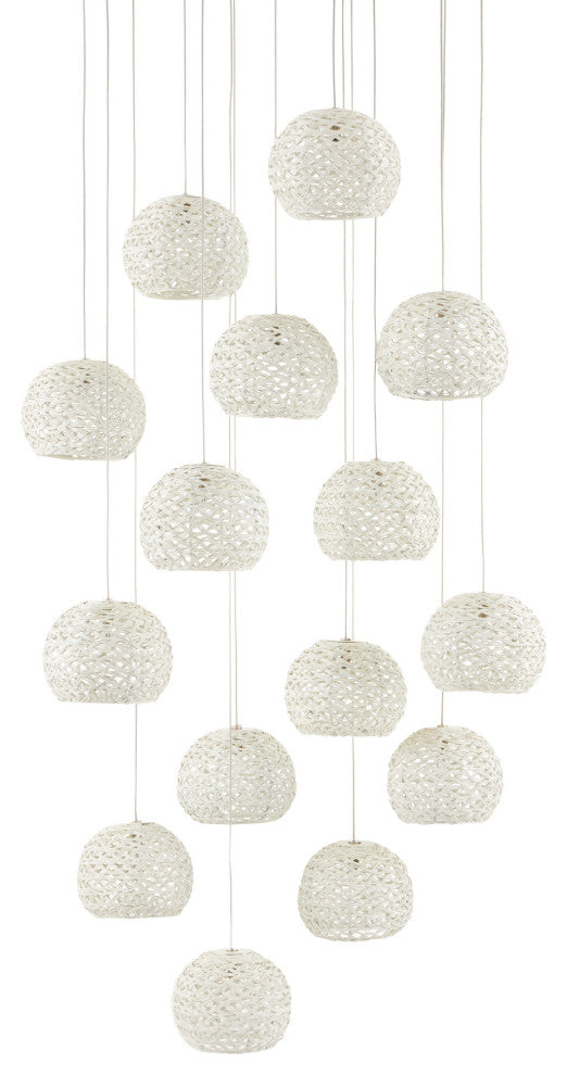 Piero Multi-Drop Pendant, Round 15-Light