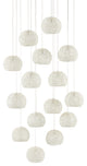 Piero Multi-Drop Pendant, Round 15-Light