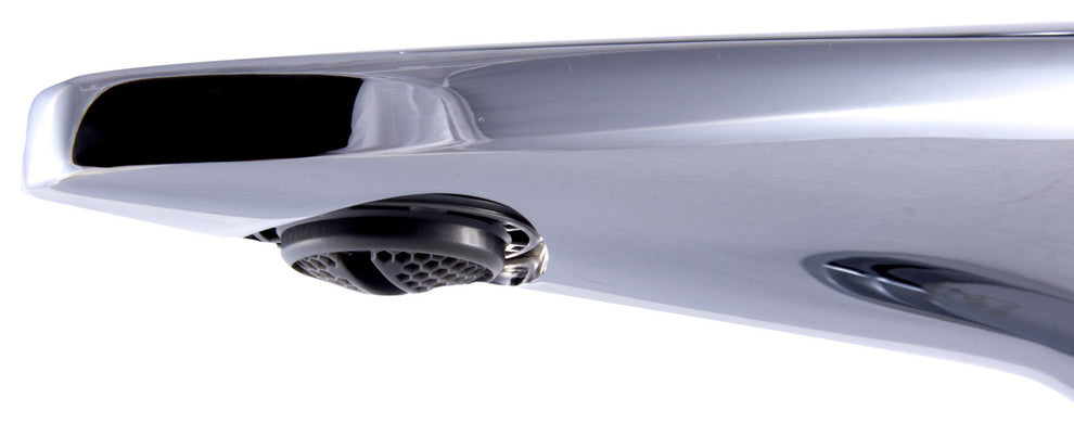ALFI Modern Single Hole Bathroom Faucet, Polished Chrome